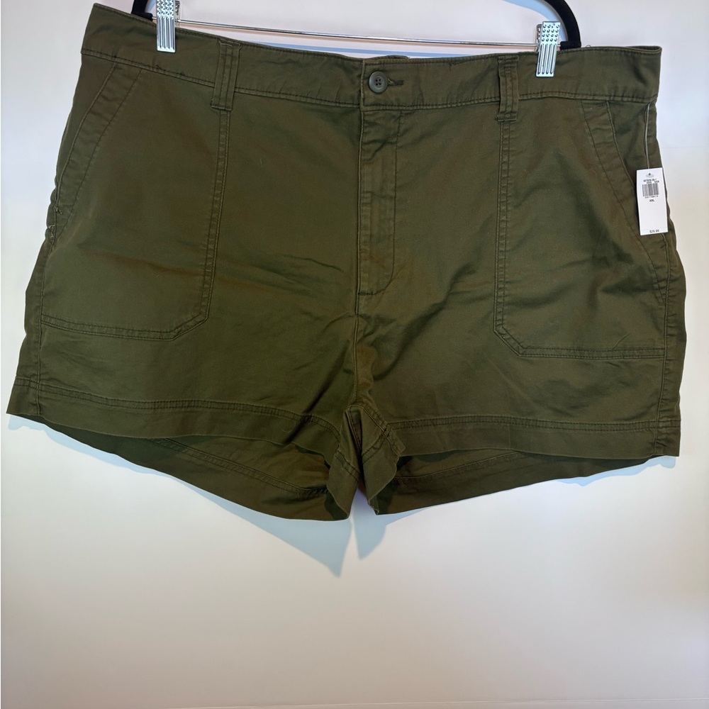 Old Navy OG Chino High-Rise Shorts XXL Green 3.5” Inseam NWT